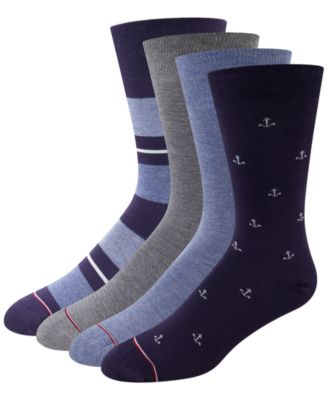 Tommy Hilfiger Men's Dress Crew Socks, 4-Pack