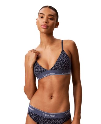 Calvin Klein лимитированный комплект треугольных бюстгальтеров из хлопка и модаля, QF9157
