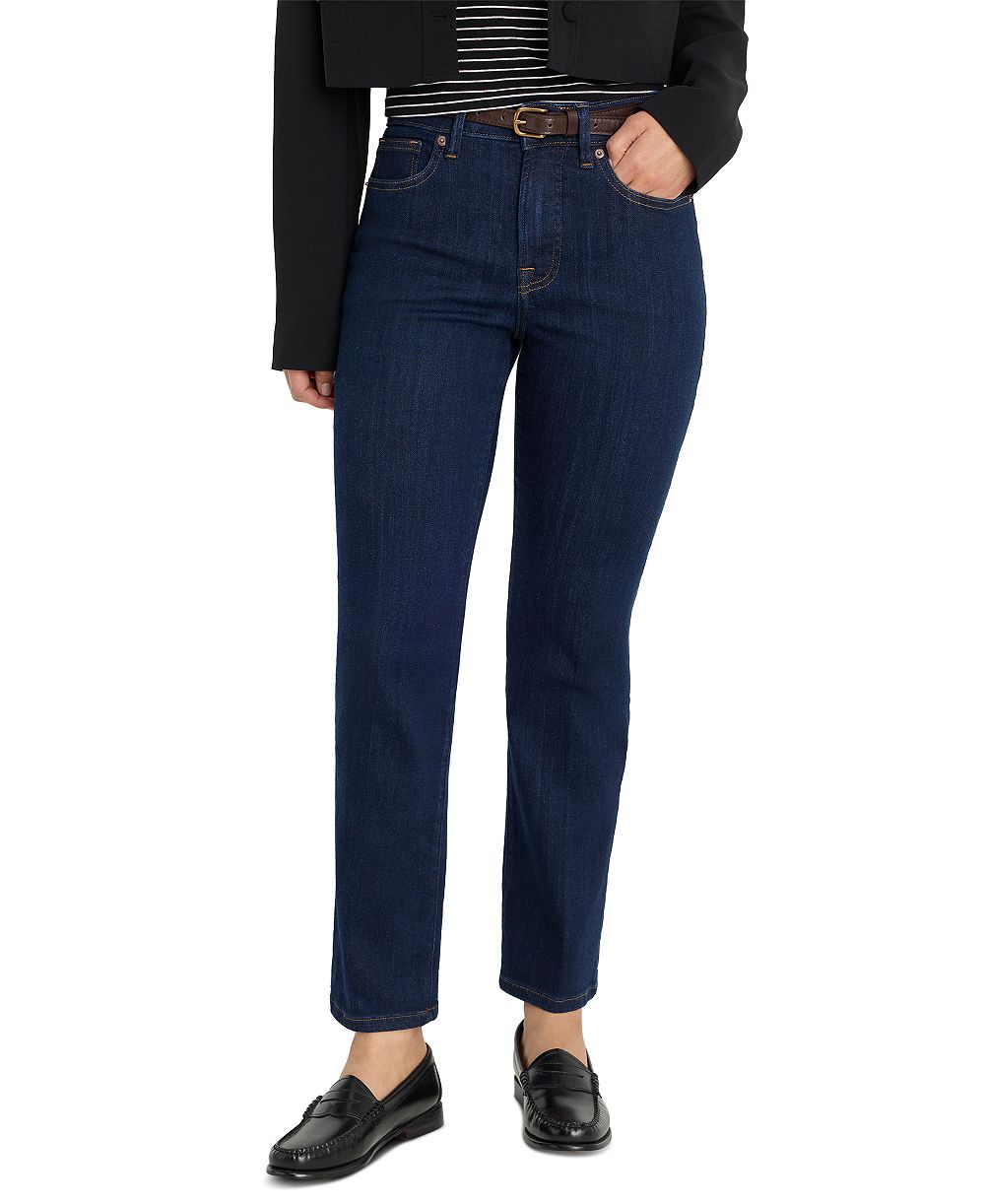 Good American Women's Mid-Rise Straight-Leg Jeans, Regular & Plus Size