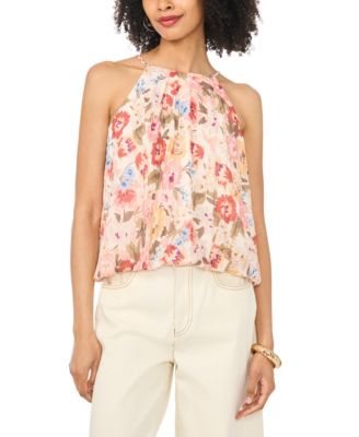 Женский Vince Camuto Halter Neck Bubble Top
