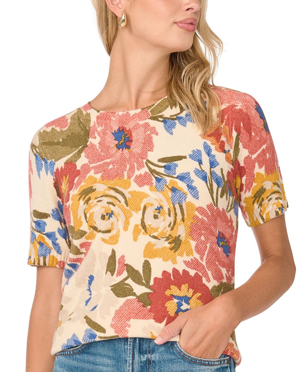 Женский свитшот Vince Camuto Floral-Print