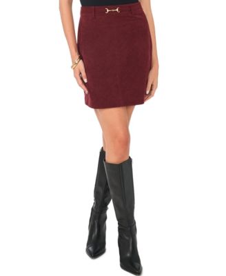 Женская мини-юбка А-силуэта с пряжкой от Vince Camuto