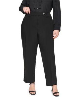 Брюки Plus Size KARL LAGERFELD PARIS с завышенной талией