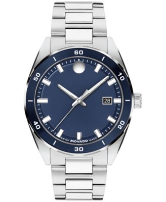 Мужские часы Movado Vantage Swiss Quartz Silver Stainless Steel 40mm