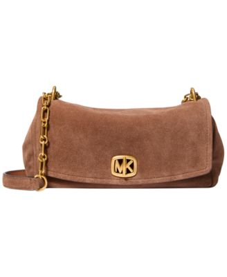 MICHAEL Michael Kors Сумка через плечо Bryant Suede Small Turn-Lock Chain Crossbody
