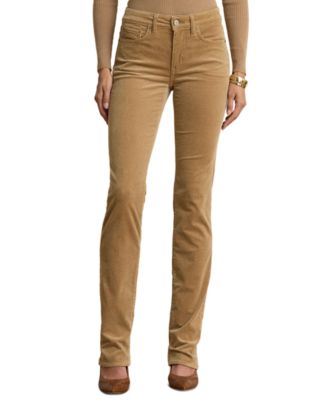 Lauren Ralph Lauren Petite Mid-Rise Slim-Straight Corduroy Pants