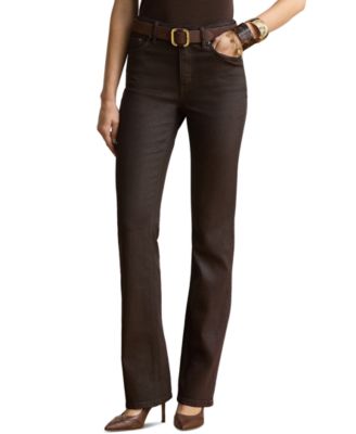Детские зауженные джинсы Lauren Ralph Lauren Petite с высоким поясом и покрытием