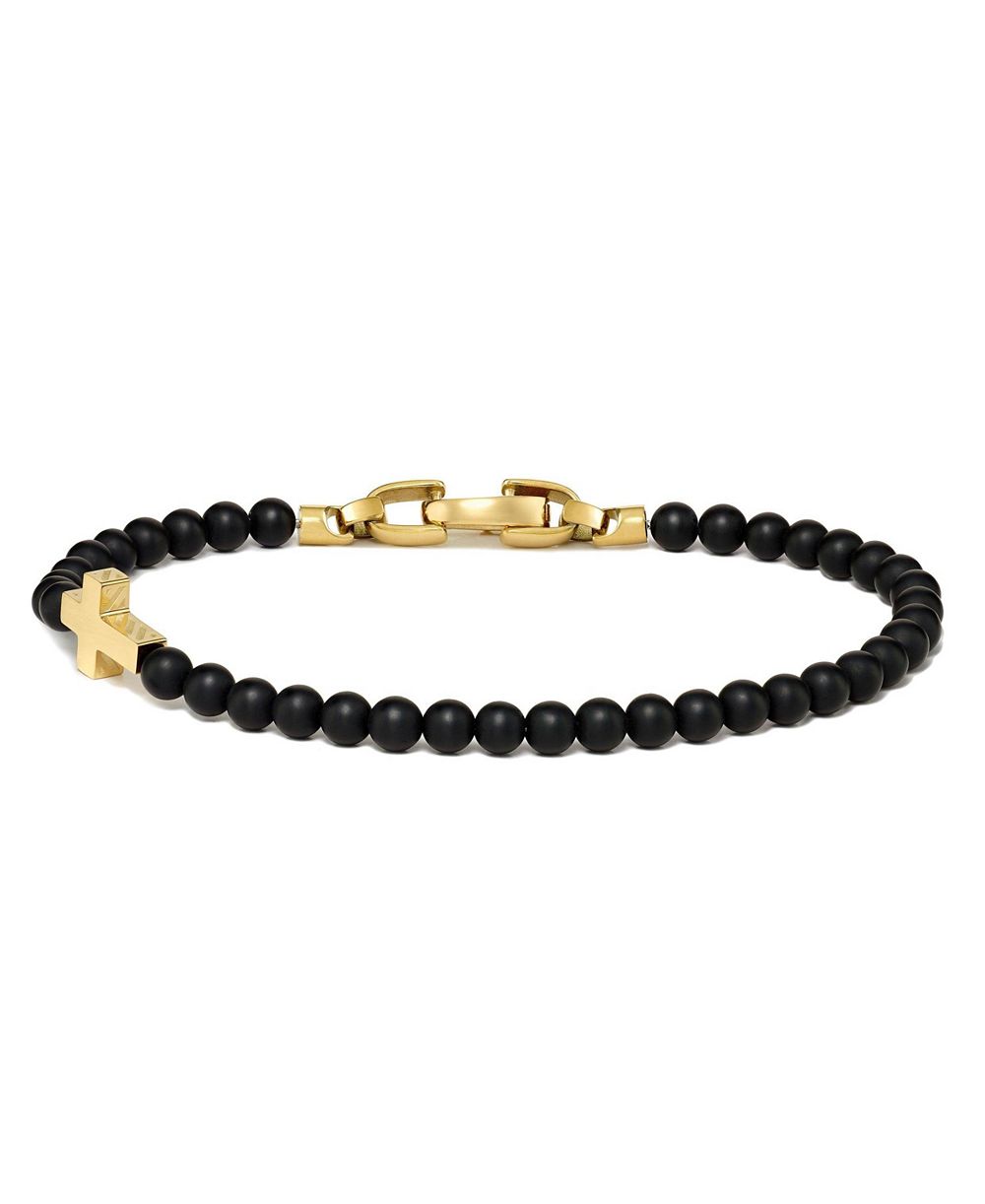 Амулет Vincero Stone Cross Bead, 14K Gold