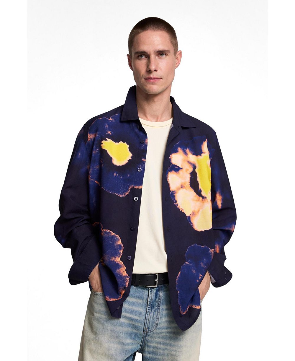 Desigual Men's Long-sleeved floral shirt