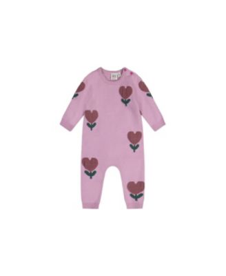 Ромпер Deux par Deux Baby Girl 3M TO 24M Knitted Intarsia Lilac