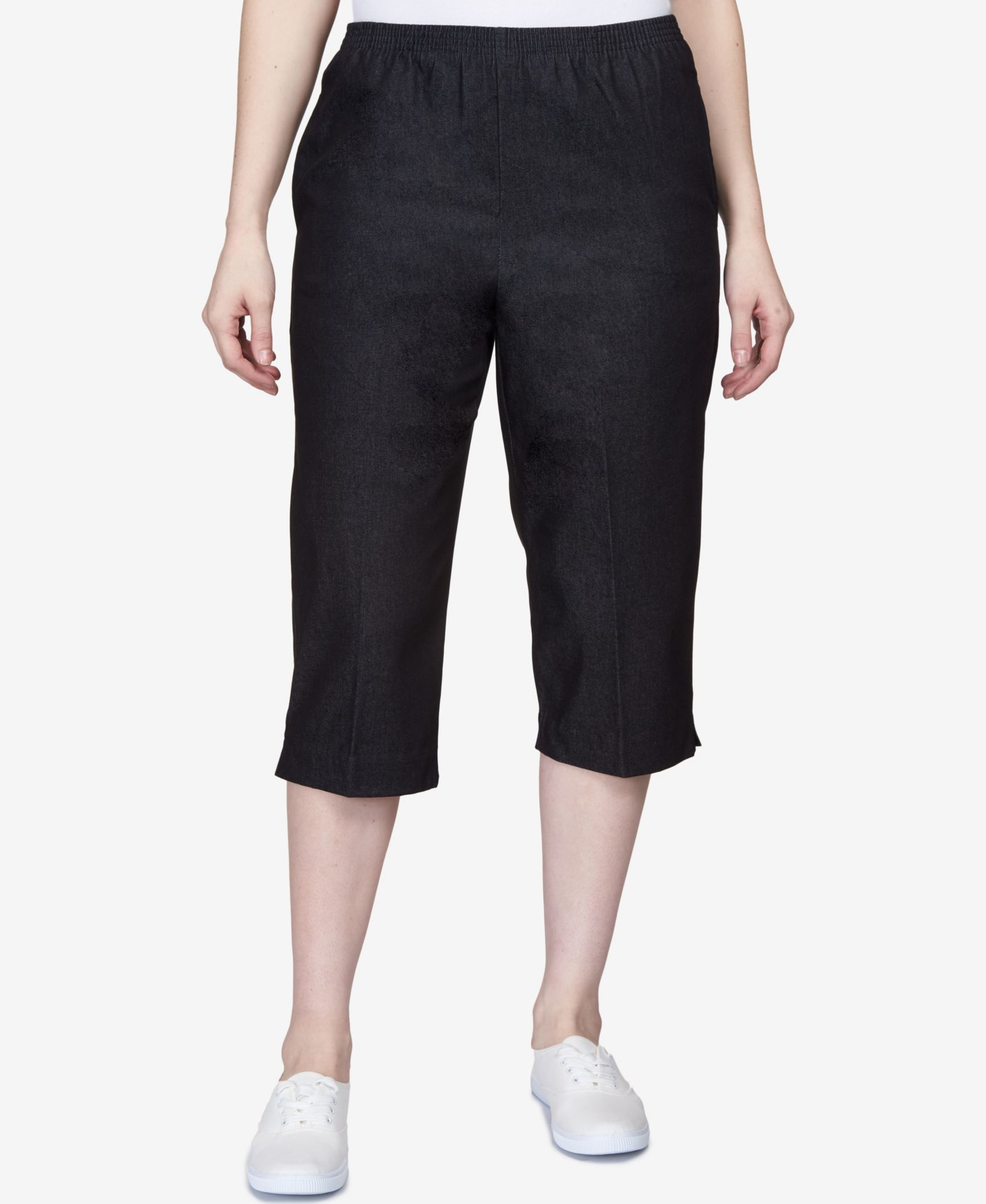 Укороченные джинсовые брюки Alfred Dunner Classics Pull-On