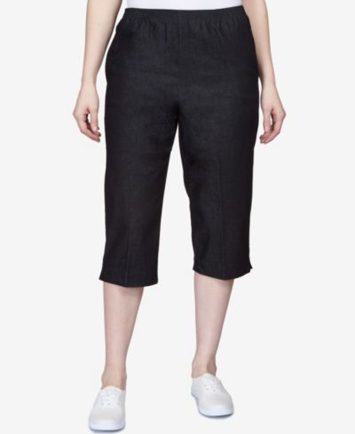 Укороченные джинсовые брюки Alfred Dunner Classics Pull-On