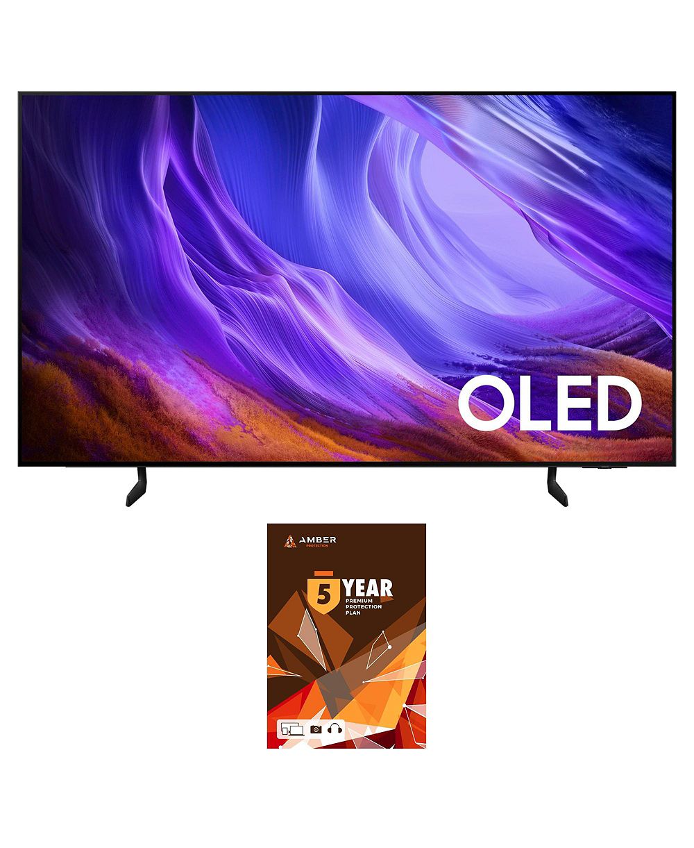 Samsung QN55S85HAEXZA 55" 4K OLED Smart TV с Dolby Atmos и планом защиты на 5 лет (2026)