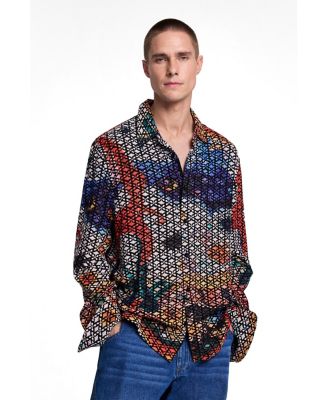 Desigual Men's Embroidered printed shirt