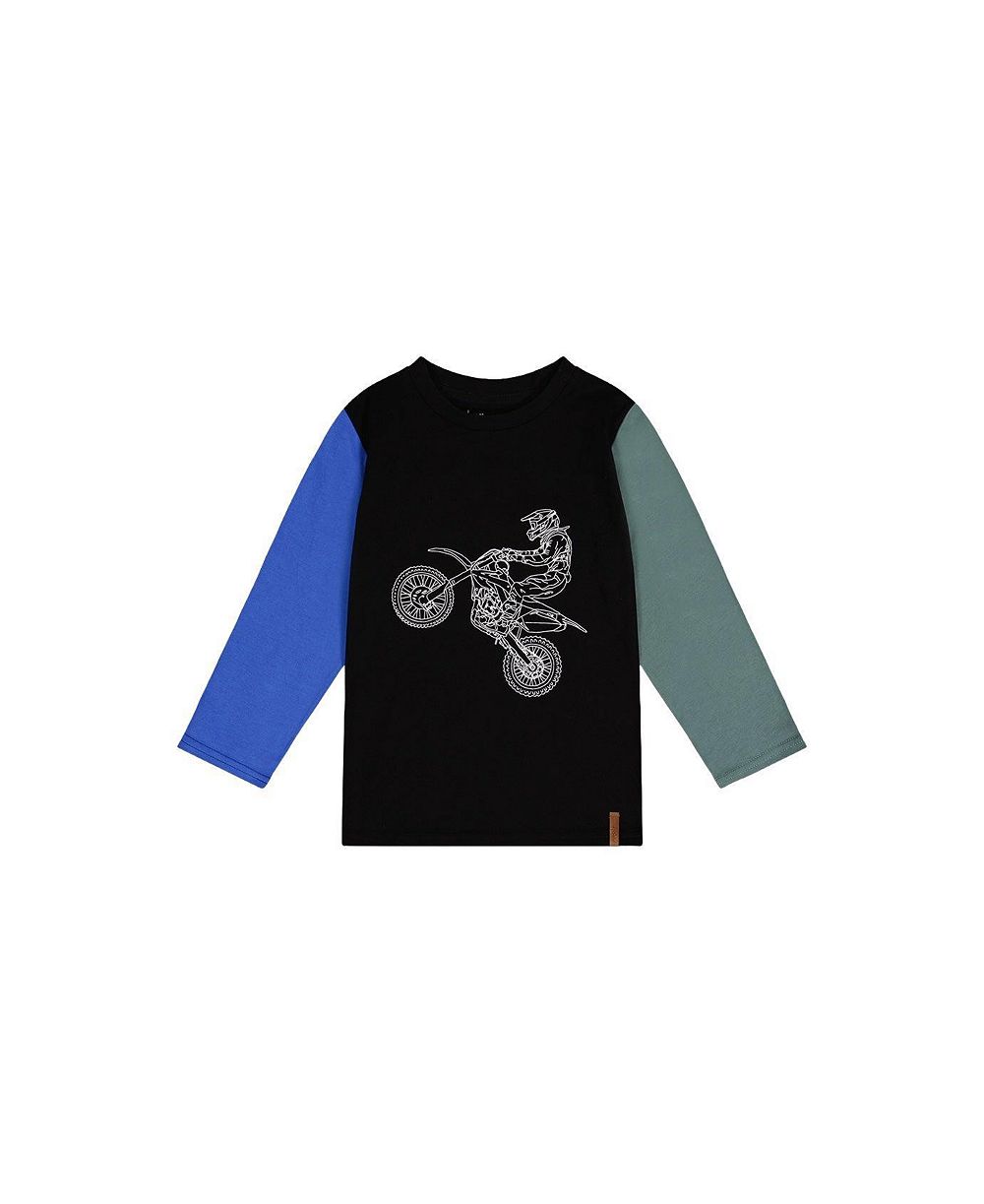 Deux par Deux Лонго sleeve T-Shirt для мальчиков 6-12