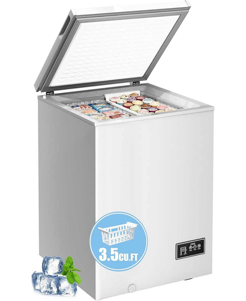 COWSAR 3.5 Cu. Ft. Chest Freezer with Digital Thermostat