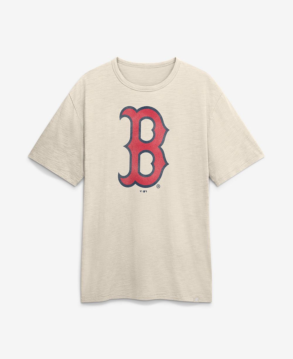 Fanatics Мужская футболка Boston Red Sox Stadium Slub, кремовая