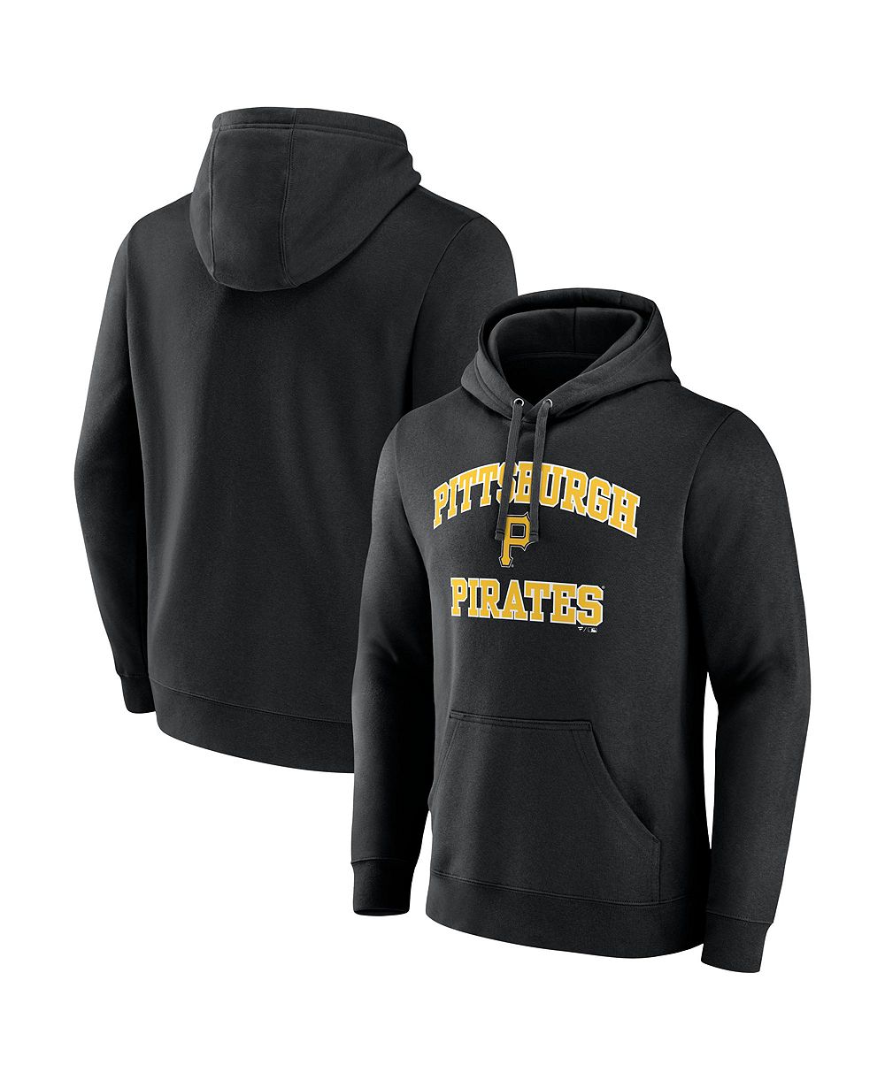Logo Athletic Men's Black Pittsburgh Pirates Heart & Soul Hoodie