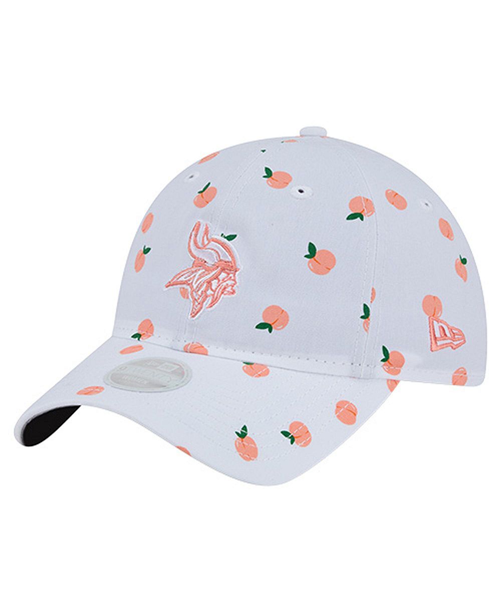 New Era Женский White Minnesota Vikings Fruit Pattern 9TWENTY Adjustable Hat
