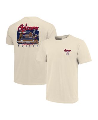 Image One Men's Natural Arizona Wildcats Comfort Colors Hand-Drawn Campus Stack T-Shirt