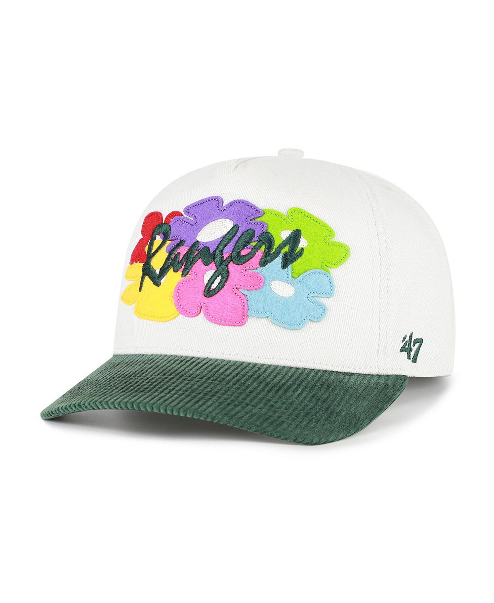 '47 Brand Men's White/Green Texas Rangers Flora Gallery Hitch Adjustable Hat