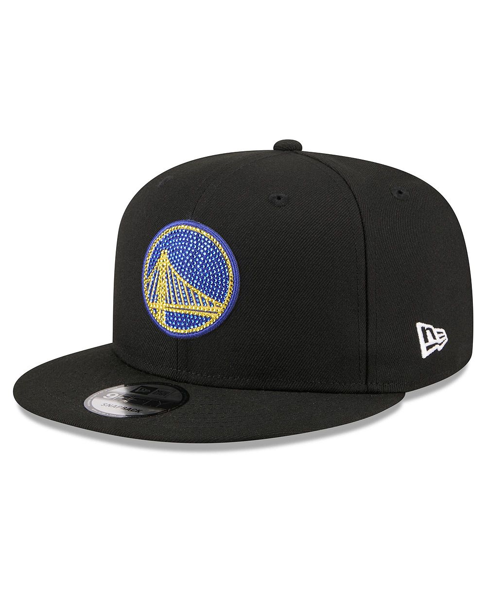 Мужская кепка New Era Black Golden State Warriors 2026 NBA Draft Crystal 9FIFTY Snapback Hat