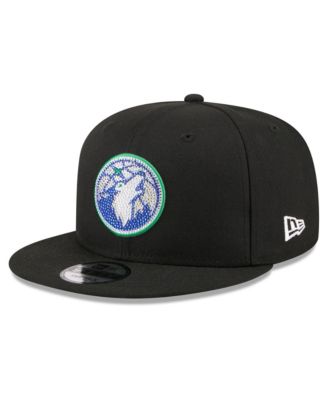 Мужская кепка New Era Black Minnesota Timberwolves 2026 NBA Draft Crystal 9FIFTY Snapback