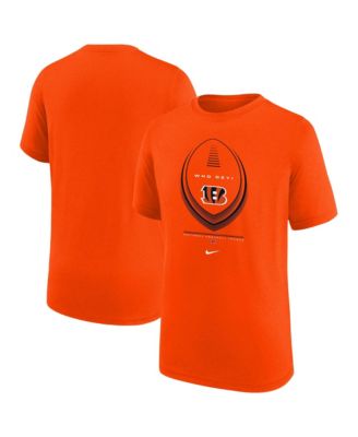 Nike Big Boys and Girls Orange Cincinnati Bengals Icon Legend Dri-FIT T-Shirt