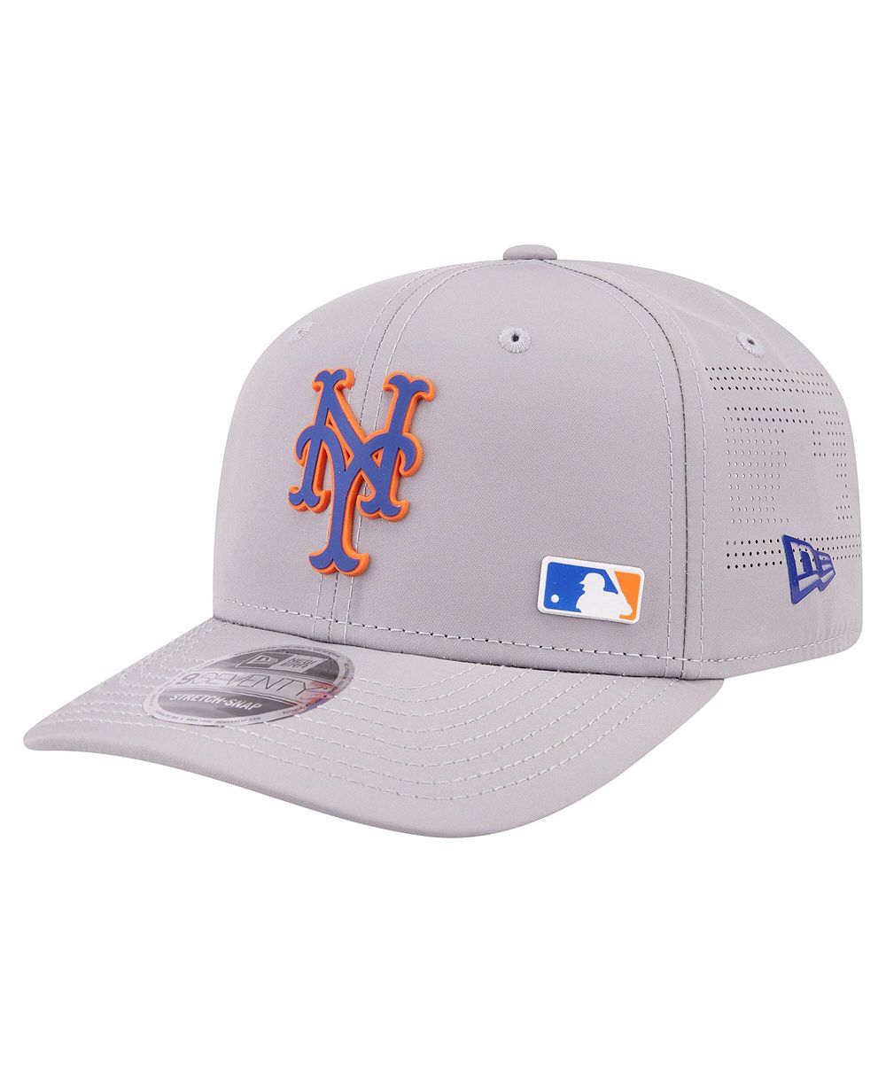 New Era Men's Gray New York Mets Laser Perforated 9SEVENTY Adjustable Hat