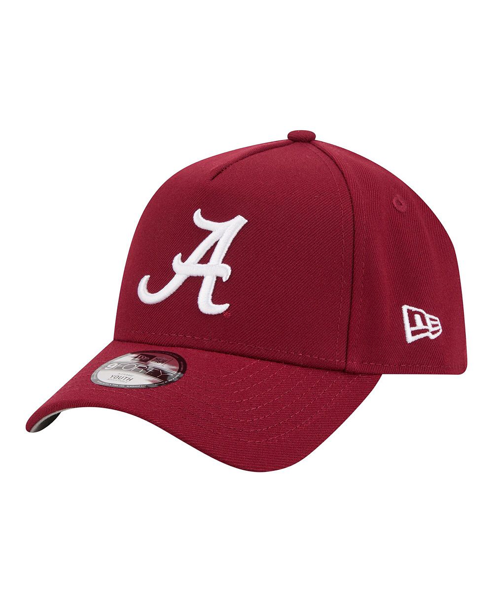 Кепка New Era 9FORTY A-Frame регулируемая для мальчиков и девочек Crimson Alabama Crimson Tide
