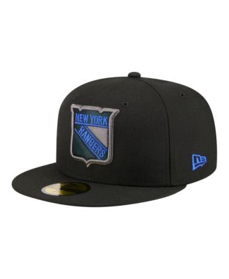 New Era Men's Black New York Rangers Color Pop 59FIFTY Fitted Hat
