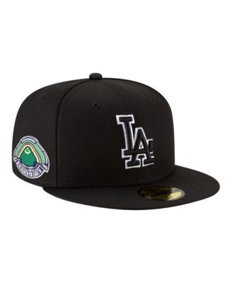 Мужская кепка New Era Black Los Angeles Dodgers Blue Heaven On Earth Stadium Patch 59FIFTY Fitted