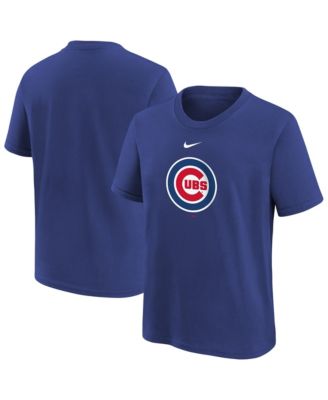 Nike Big Boys and Girls Royal Chicago Cubs Large Logo T-Shirt