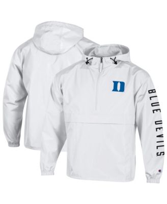 Мужская куртка Champion White Duke Blue Devils Cloud Packable Half-Zip Hooded