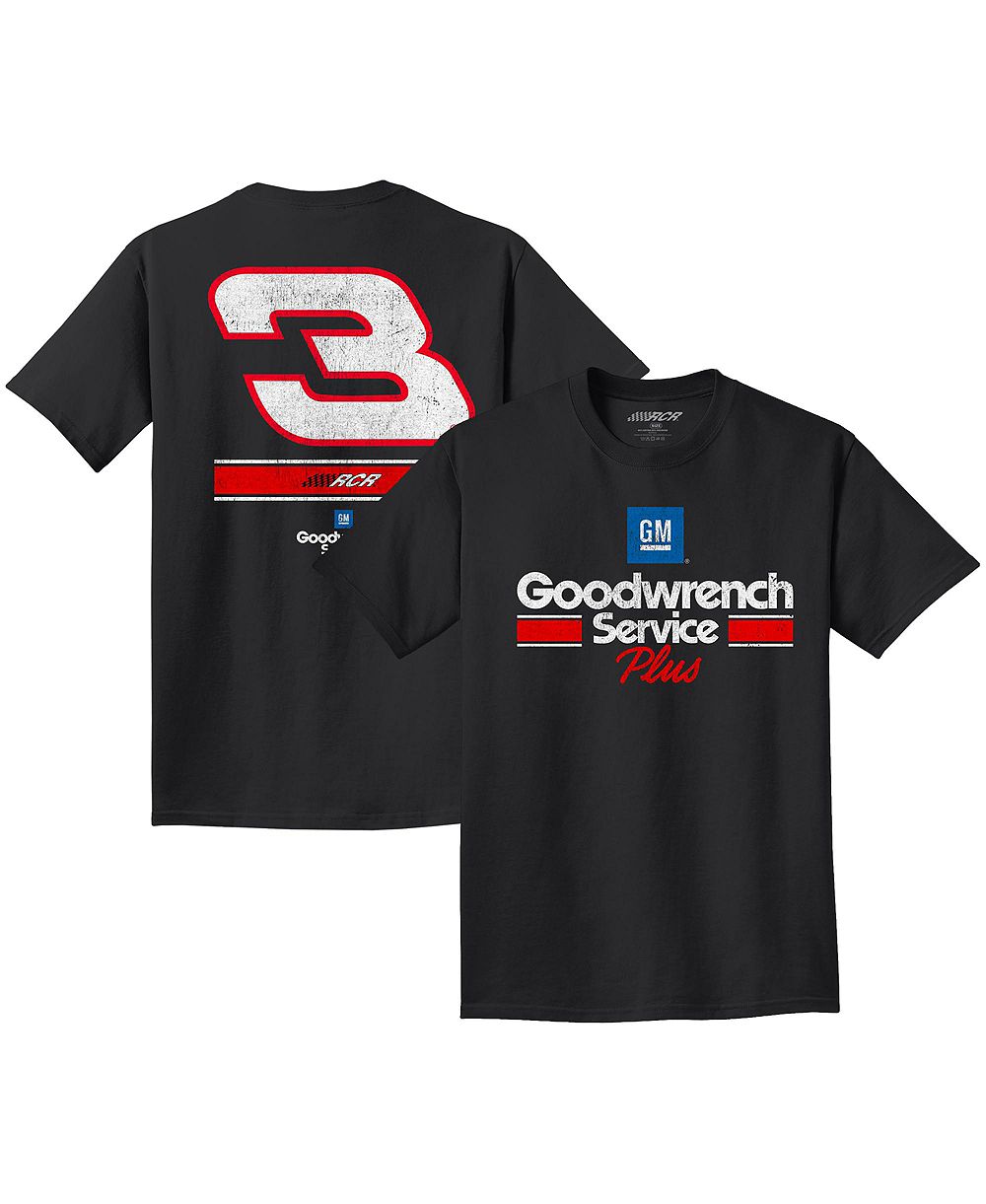 Мужская футболка Richard Childress Racing Team Collection 3 GM Goodwrench Service Plus Black