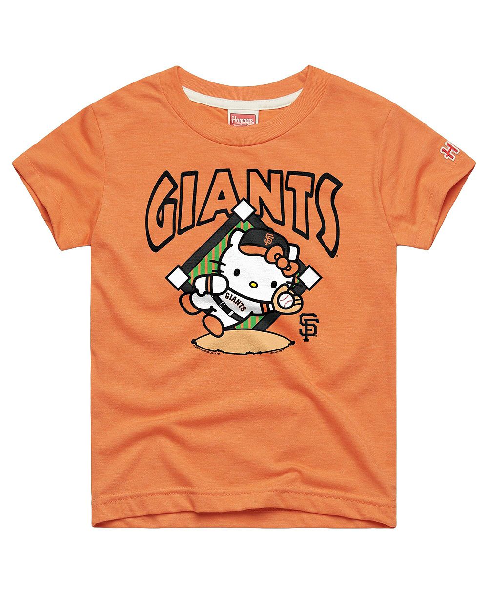 Детская футболка Homage Orange San Francisco Giants Hello Kitty x MLB Tri-Blend