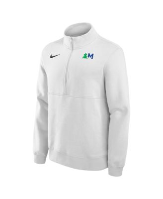 Мужская белая толстовка Nike Minnesota Timberwolves Club Fleece Half-Zip