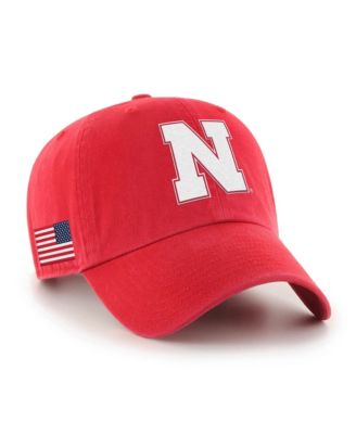 '47 Brand Men's Scarlet Nebraska Huskers Americana Heritage Clean Up Adjustable Hat