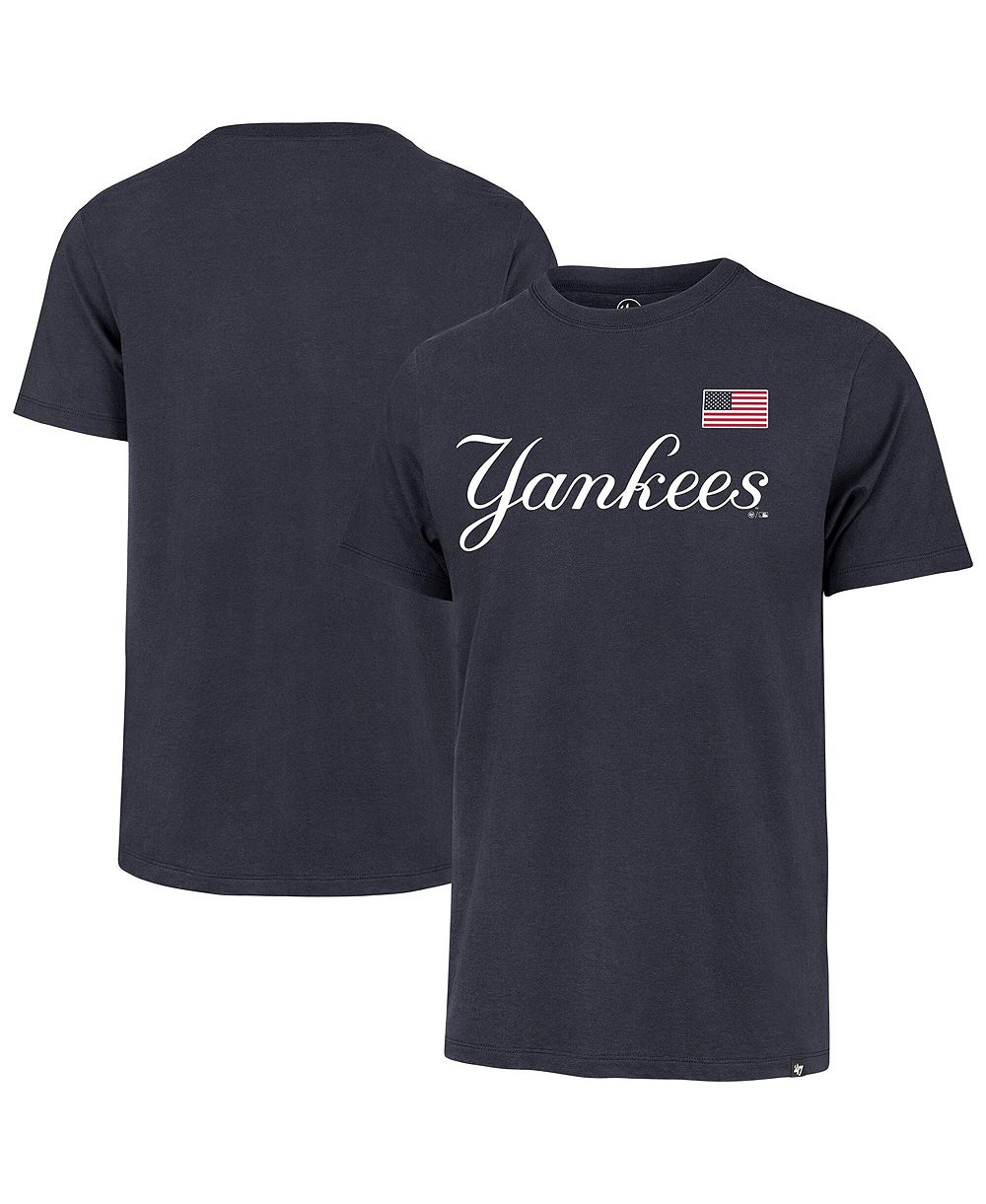 '47 Brand Men's Navy New York Yankees Heritage U.S. Flag T-Shirt
