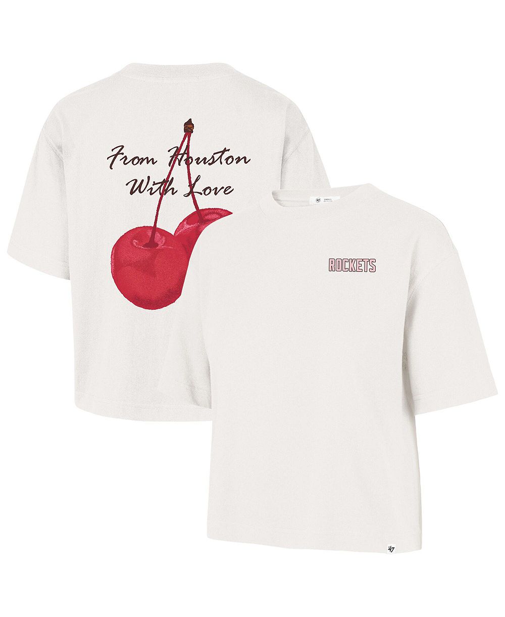 Женская футболка '47 Brand Cream Houston Rockets Love Letter Reed City