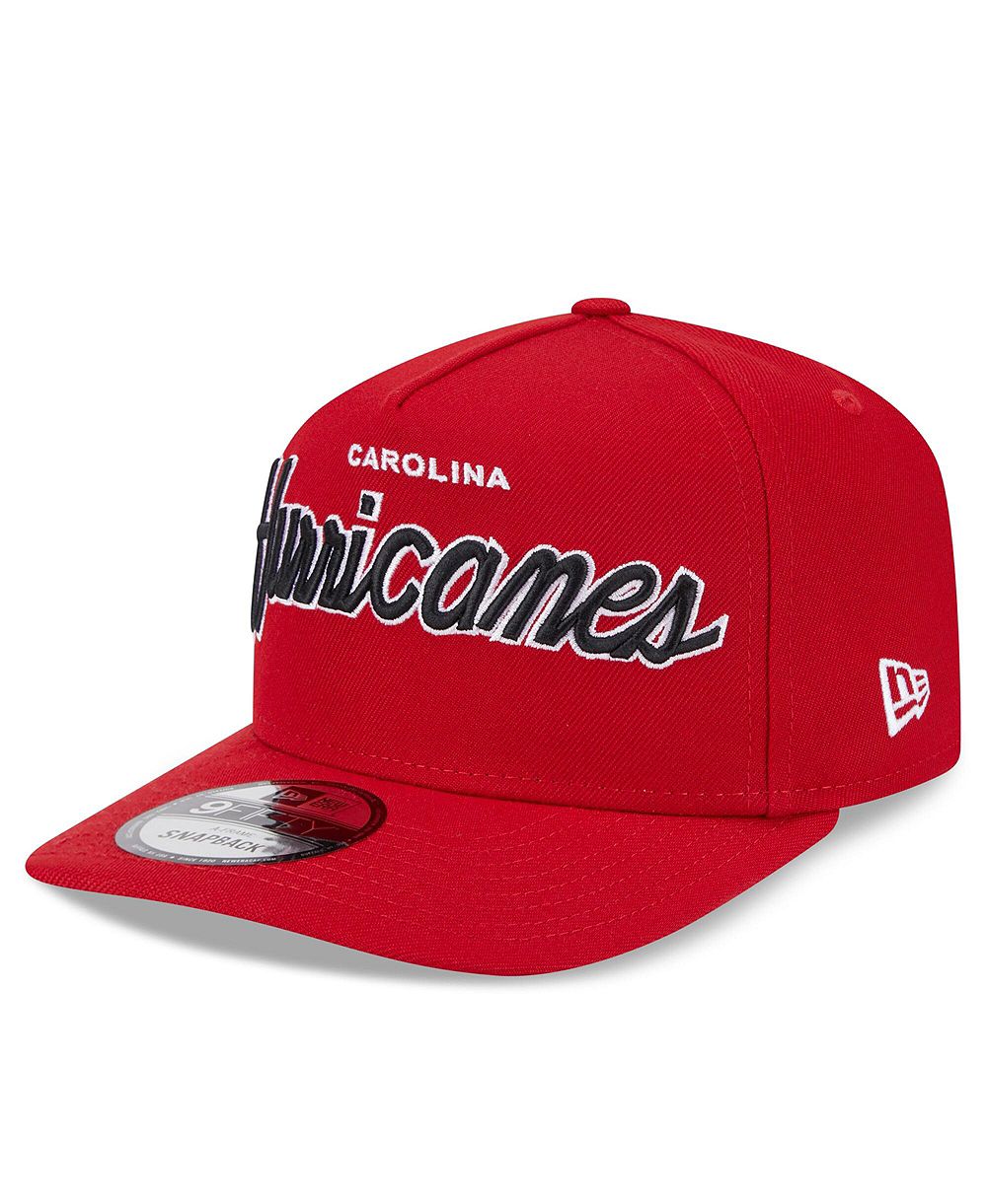 Мужская кепка New Era Red Carolina Hurricanes Script 9FIFTY A-Frame Snapback