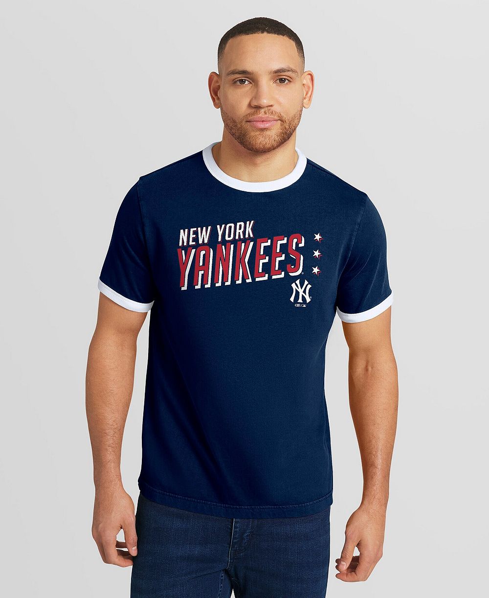 Darius Rucker Collection By Fanatics Мужская темно-синяя футболка New York Yankees Americana Washed Ringer