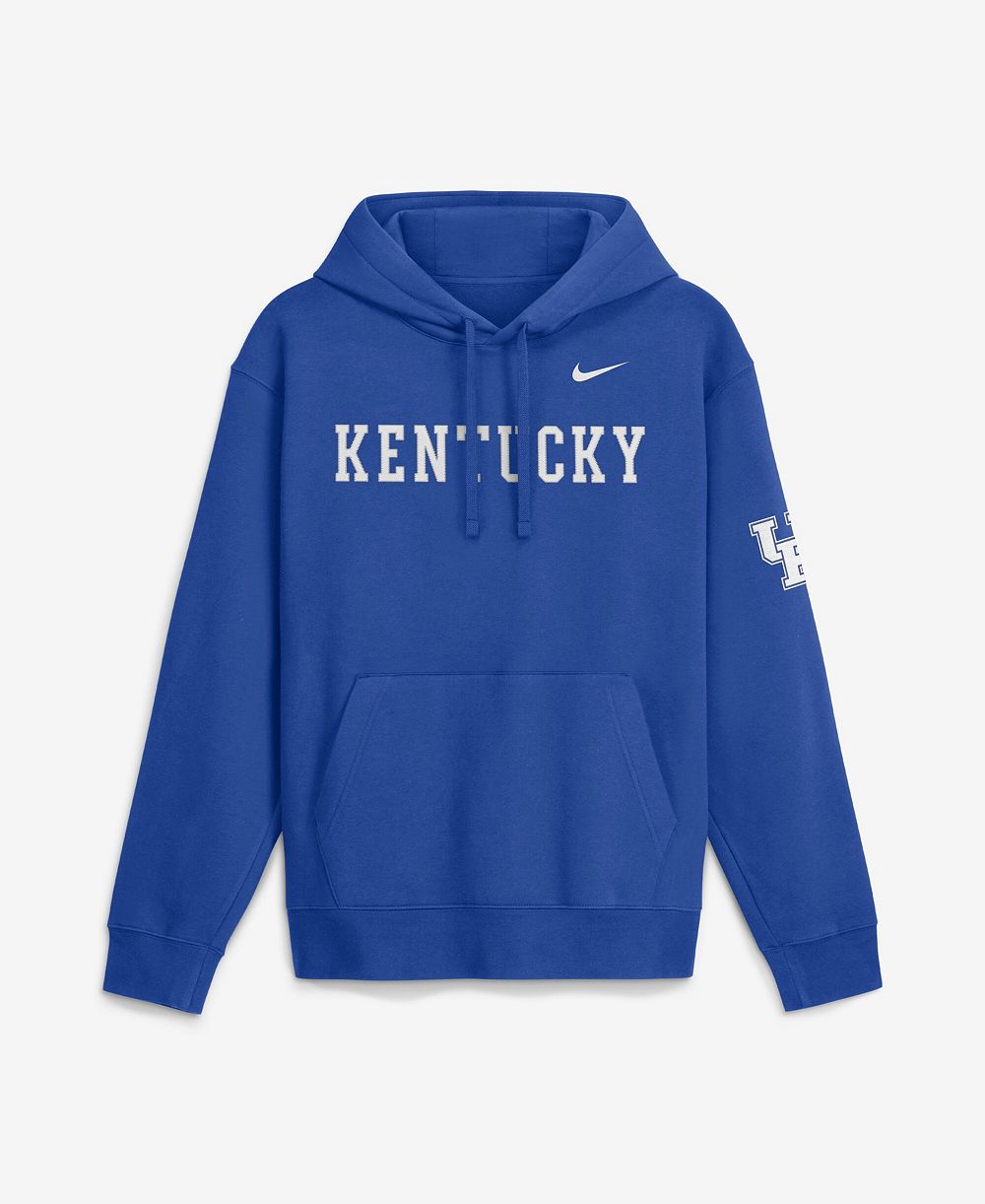 Nike Men's Royal Kentucky Wildcats 2026 Sideline Club Fleece Hoodie