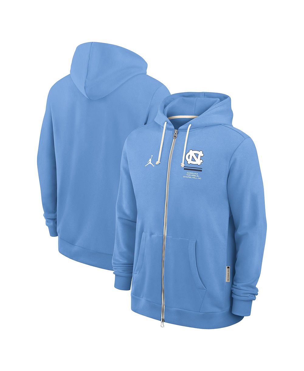Мужская толстовка-худи Jordan North Carolina Tar Heels 2026 Sideline Standard Issue Dri-FIT Full-Zip в цвете Carolina Blue