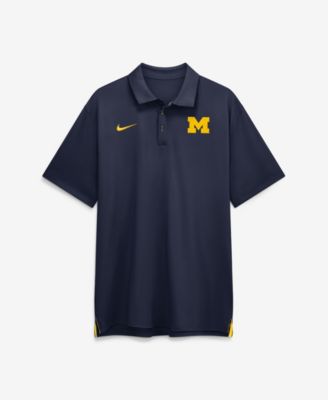 Nike Men's Navy Michigan Wolverines 2026 Sideline Tour Dri-FIT Polo Shirt