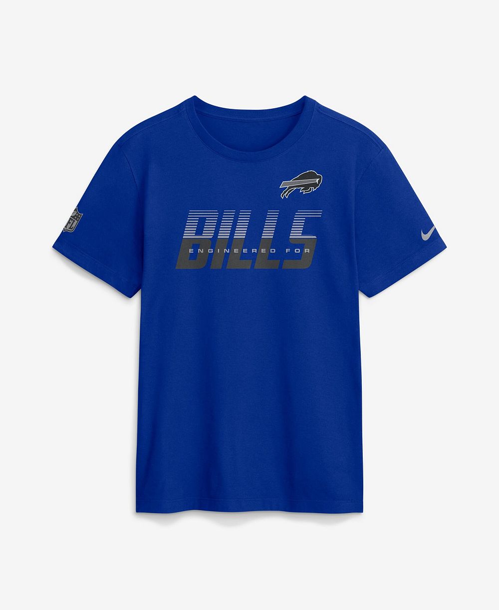 Nike Мужской синий Buffalo Bills Sideline Dri-FIT футболка