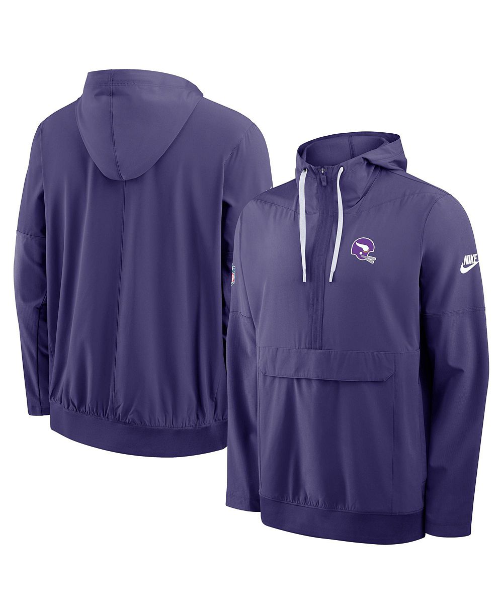 Мужская куртка Nike Minnesota Vikings Alt Anorak Half-Zip Hooded фиолетовая