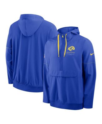 Мужская анорак Nike Los Angeles Rams Sideline Half-Zip Hooded Jacket