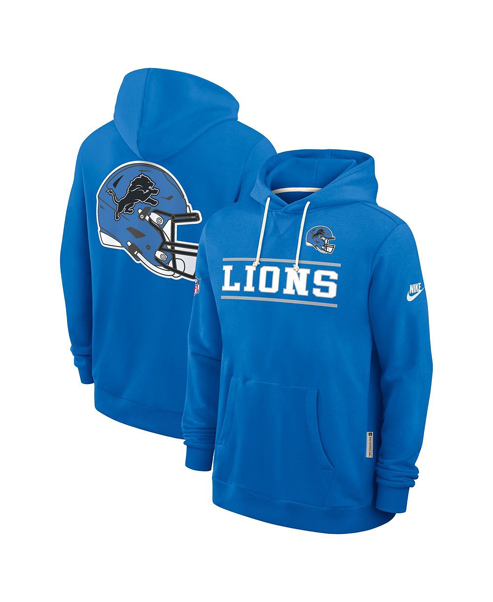 Nike Мужской синий худи Detroit Lions Alt Sideline Standard Issue Dri-FIT
