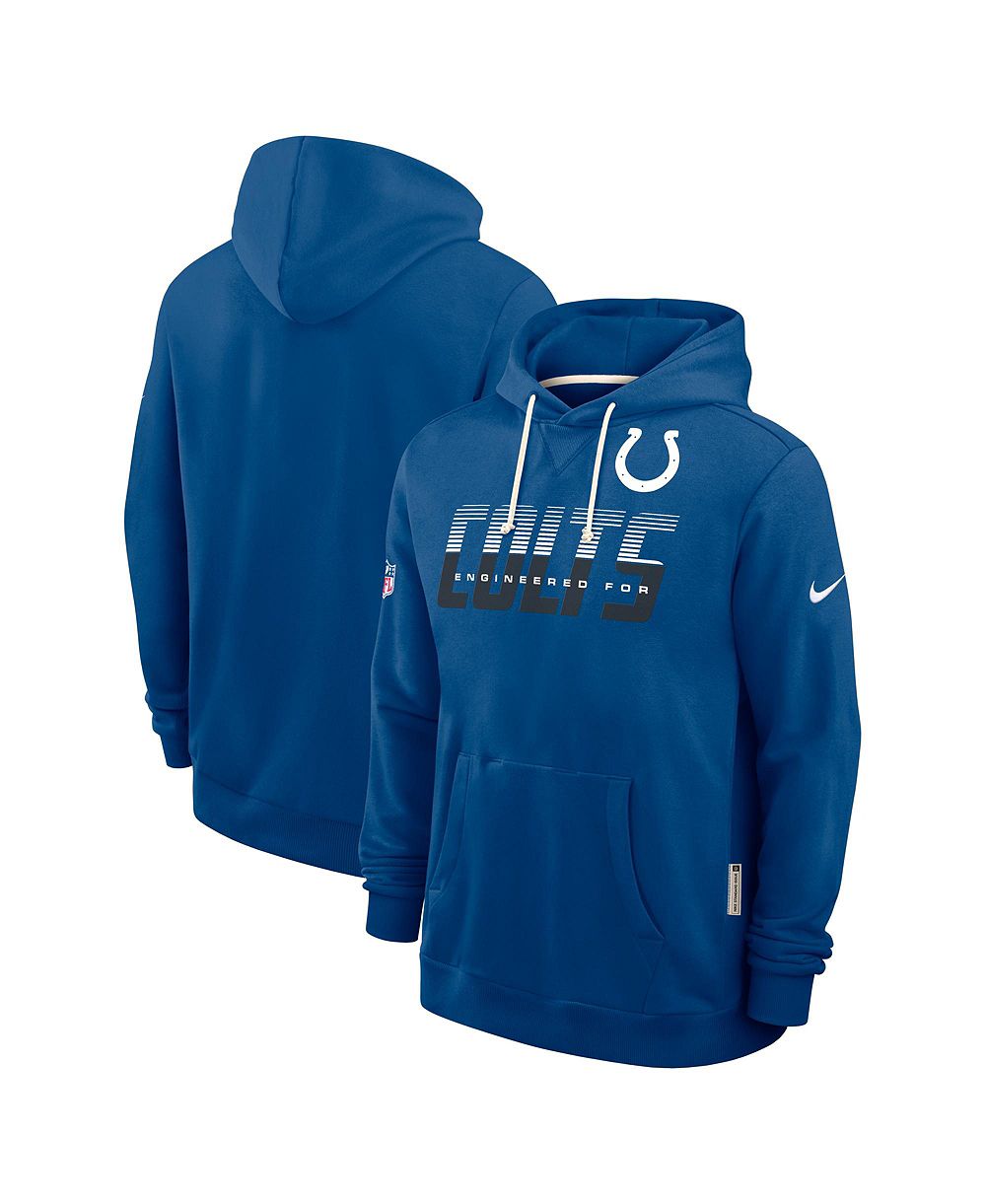Мужская толстовка Nike Indianapolis Colts Sideline Standard Issue Dri-FIT королевского синего цвета